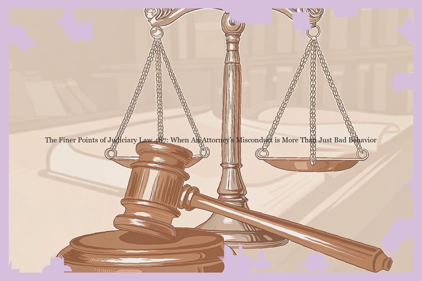 The Finer Points of Judiciary Law 487: When An Attorney’s Misconduct is More Than Just Bad Behavior